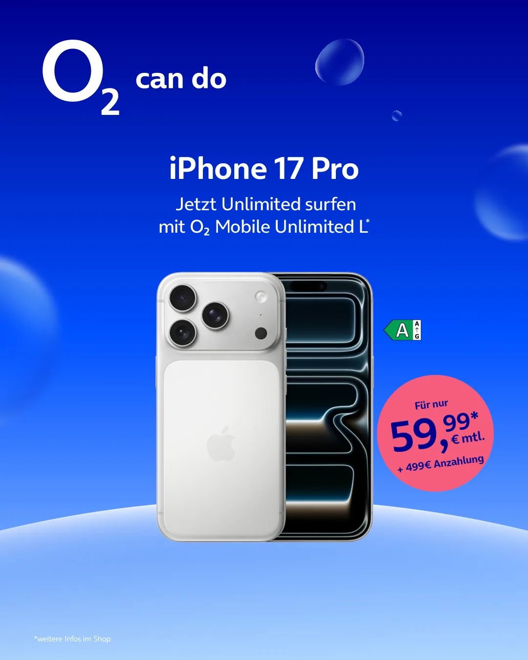 iPhone 17 Pro mit o2 Mobile Unlimited L