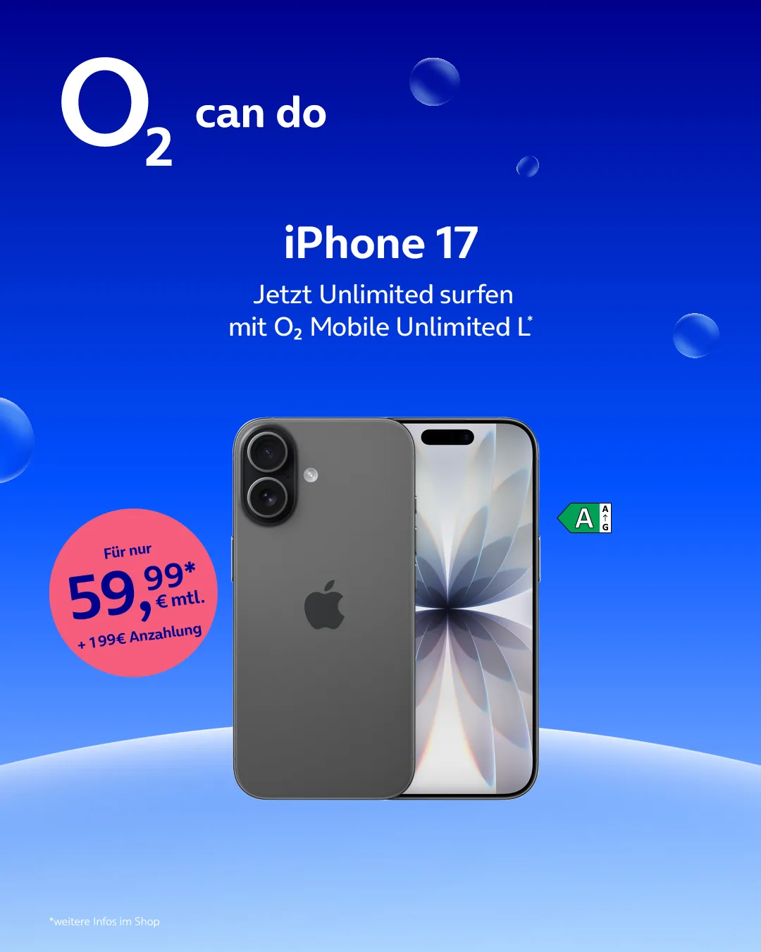 iPhone 17 mit o2 Mobile Unlimited L