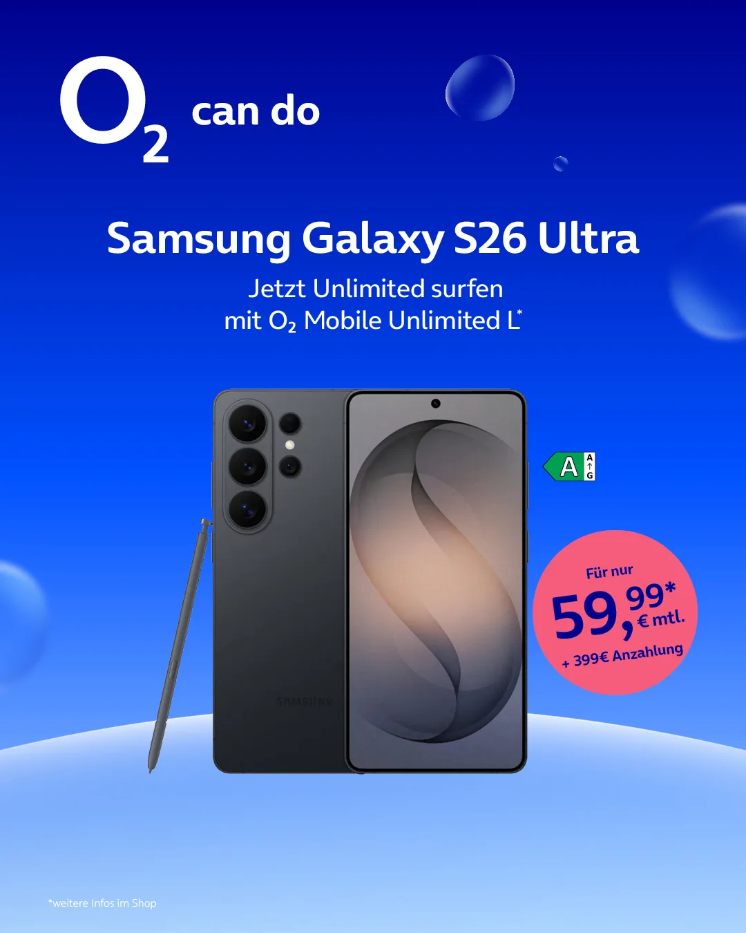 Samsung Galaxy S26 Ultra mit o2 Mobile Unlimited L