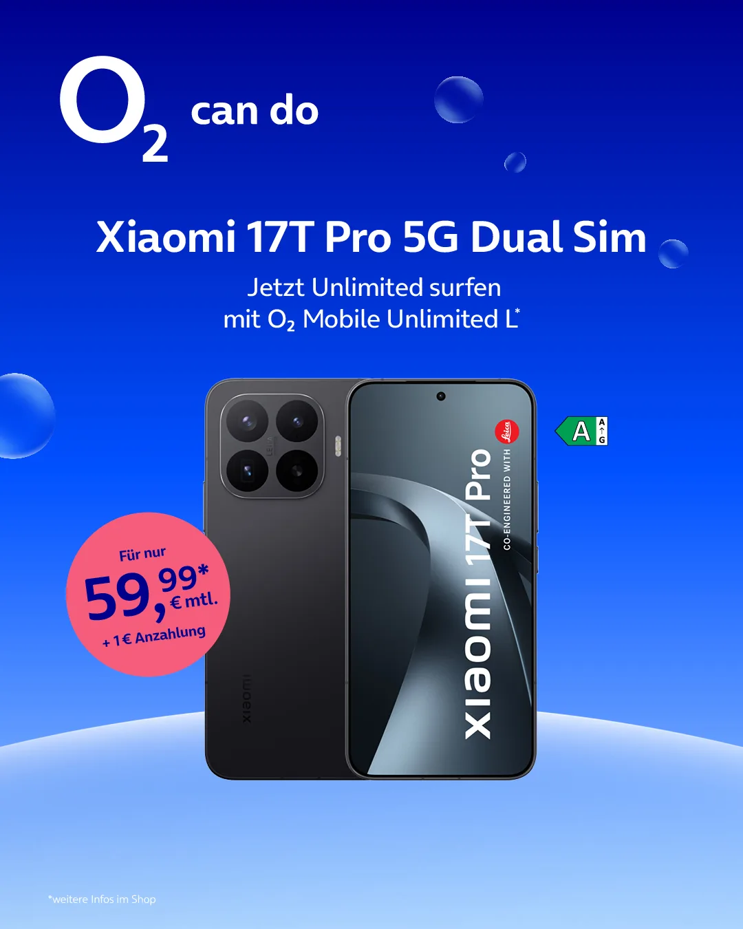 Xiaomi 17T Pro 5G Dual Sim mit o2 Mobile Unlimited L
