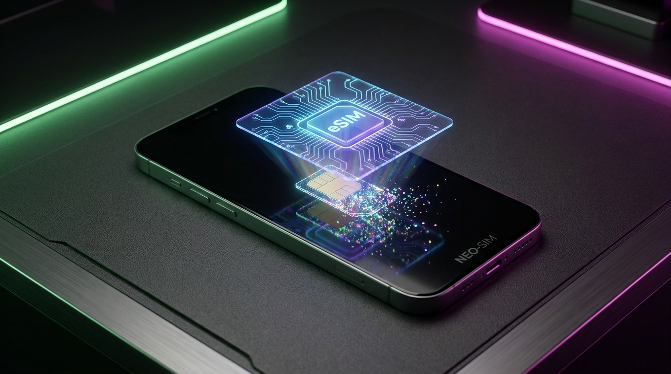 eSIM digitale SIM-Karte im Smartphone