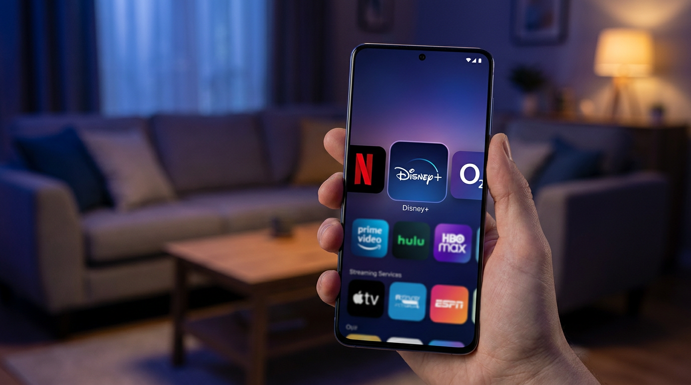 Smartphone mit Netflix, Disney+ und O2 – Entertainment Bundle