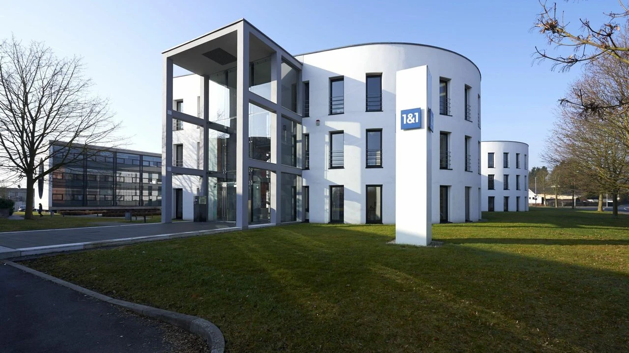 Firmengebäude von 1&1 in Montabaur